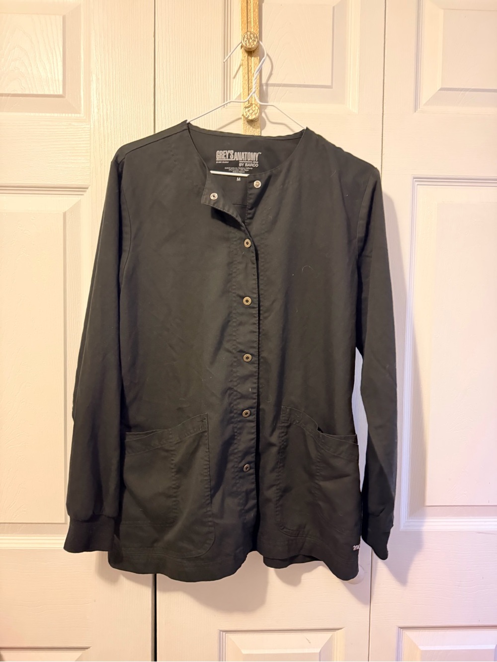 Grey's Anatomy Women's Black Utility Scrub Jacket